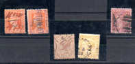 Victoria 1863-98, Reine Victoria, Yv.n° 52 – 76 – 86 – 101  Ø - Used Stamps