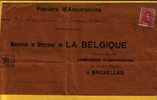 138 Op Brief Met Dubbelringstempel Van 1919 Van MONTIGNIES-LE-TILLEUL (noodstempel) - Fortuna (1919)