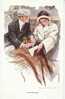 Harrison Fisher #186 'The Proposal', Romance, Woman Book, On C1920 Vintage Postcard - Fisher, Harrison