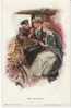 Harrison Fisher #189 ´The Honeymoon´, Romance Couple In Coach Passport(?), On C1910s/20s Vintage Postcard - Fisher, Harrison