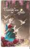 31119)cartolina Raffigurante Una Donna In Attessa Con 15c Imperiale  + Annullo - Missions