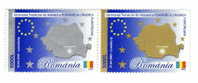 Romania / Romania In EU / Geography / Maps / Flags - Unused Stamps