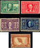 US #323-27 Mint Hinged Louisiana Purchase Expo Set From 1904 - Ongebruikt