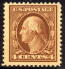 US #334 Mint Never Hinged 4c Washington From 1908 - Ongebruikt