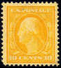 US #338 XF/SUPERB Mint Hinged 10c Washington From 1909 - Unused Stamps