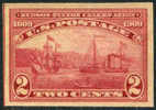 US #373 SUPERB Mint Never Hinged 2c Hudson-Fulton Imperf From 1909 - Ongebruikt