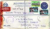 Carta, Entero Postal , Certificada Urgente, LAOS, ( Nigeria) 1982, Cover, Letter RARA - Nigeria (1961-...)