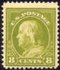 US #414 Mint Hinged 8c Franklin From 1912 - Nuevos