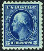 US #428 Mint Hinged 5c Washington From 1914 - Unused Stamps