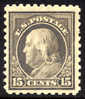 US #437 Mint Hinged 15c Franklin From 1914 - Ungebraucht