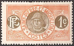 SAINT-PIERRE And MIQUELON..1909/17..Michel # 73...MH. - Unused Stamps