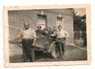 Friville-Escarbotin (80) : Remorque Faite Avec Reste De Side Car Environ 1940 (animée) ETAT CARTE PHOTO RARE. - Friville Escarbotin