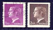 Schweden / Sweden 1980 : Mi.nr 1113A-1114 * - Carl XVI - Used Stamps