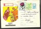 ROMANIA Cover Registered 702 / 69  INDUSTRIE TEXTILE. TRICOTAGE MELANA DE FEMME - Textile