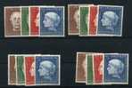 4 Satze  Postfrich  Mi.200/203**  Cote 4x60 Euros = 240 E  Helfer Der Menscheid - Unused Stamps