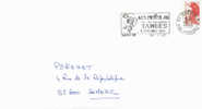 Marque Postale Les Petits As  Tarbes Rp 1/01/1988 Sur Lettre - Tenis