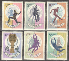 Rumänien; 1966; Michel 2493/8 **; Fussbal - Weltmeisterschaft England - Unused Stamps