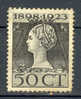 Netherlands 1923 Mi. 130  50 C 25 Jahre Regentschaft Von Königin Wilhelina €50,- MPG - Ungebraucht