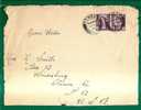 WALES - FRONT 1960 COVER From PENGAM To USA - Pair Of 3d - SG # W1 - Pays De Galles