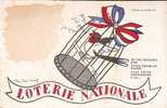 LOTERIE NATIONALE....CARTE BAROMETRIQUE....L'OISEAU DANS SA CAGE - Andere & Zonder Classificatie