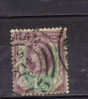 G B 1 1/2 P Violet Brun Vert 1887-1900 N°93 - Gebraucht