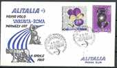 ITALY - 1969 1st FLIGHT WARSAW-ROME - V0401 - Autres (Air)