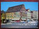 Augsburg - Merkurbrunnen Mit Weberhaus / Mercedes, Auto - Augsburg