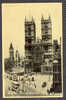 United Kingdom PPC England London Westminster Abbey St. Margraret´s Church And Big Ben Real Photo Busses Old Cars - Westminster Abbey