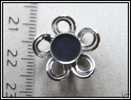 2 Supports Cabochon Argentés 6-7mm Ss Nickel, Env. 17mm - Pearls