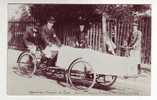 Carte Photo Vélo  Tandem  Transport De Blessés Secouristes Français 1903 Montrouge - Montrouge