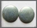 1 Cabochon Vert Bronze Mat Env. 20mm - Pearls