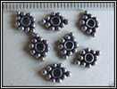2 Perles En Argent Massif Env. 0,4g - 8,5x6mm - Pearls