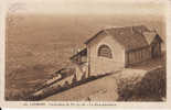 CPA SEPTEMBRE 1925 LOURDES FUNICULAIRE DU PIC DU JER LA GARE SUPERIEURE TRAIN TRANSPORT - Kabelbanen