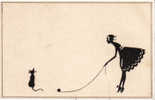 Silhouette  Vintage Postcard. - Silhouetkaarten