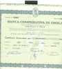 BANCA COOPERATIVA DI IMOLA - CERTIFICATO AZIONARIO - 1959 - CON CEDOLE DIVIDENDI - Banco & Caja De Ahorros