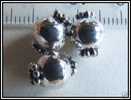 1 Perle En Argent Massif De Bali Env. 1,3g - 9,5x7,5mm - Pearls