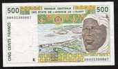 W.A.S. SENEGAL P710Kk   500  FRANCS   (20)00     VF   4 P.h. - Senegal