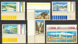 Rumänien; 1971; Michel 2921/6 **; Fremdenverkehr; Rand Und Eckstück - Unused Stamps