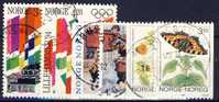 ##Norway 1992-93.  3 Sets. Michel 1105-06 + 1112-13 + 1114-15. Value 1.5 EUR. Cancelled(o) - Gebraucht