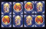 Romania 2008 Christmas,Frescoe,6333 II,MNH TAB X4,rare! - Neufs