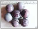 1 Perle En Jaspe ¨Paysage Rouge Env. 12mm - Perles