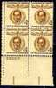 Estados Unidos Num 646. Cat Yvert. Bolivar En Bloque 4 - Unused Stamps