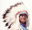 Canadian Native Chief  Large Postcard - Indiens D'Amérique Du Nord