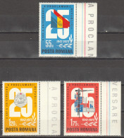 Rumänien; 1972; Michel 3080/2 **; 25 Jahre Volksrepublik; Randstück - Neufs