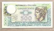 Italia - Banconota Non Circolata Da 500 Lire P-94a.1 - 1974 #19 - 500 Lire