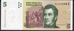 ARGENTINA  P353 5 PESOS (2003) Letter E UNC. - Argentina