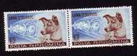 Romania 1957 LAIKA FIRST DOG  IN SPACE,stamp In Pair MNH. - Europa