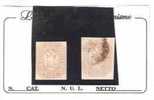 27464)francobolli Antichi Stati Lombardo-veneto - 2xk.k - Uno Senza Gonna E L´altro Usato - Cat. N° 11 - Lombardo-Vénétie