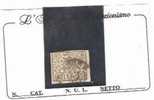 27472)francobollo Stato Pontificio , 2 Baj , II° Scelta - Usato - Cat. N°3a - Stato Pontificio