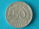 1922 A - 50 PFENNIG - XF / KM 27 ( For Grade, Please See Photo ) ! - 50 Rentenpfennig & 50 Reichspfennig